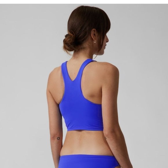 💙 Athleta Conscious Crop Bikini Top A-C // Cerulean - Picture 2 of 7